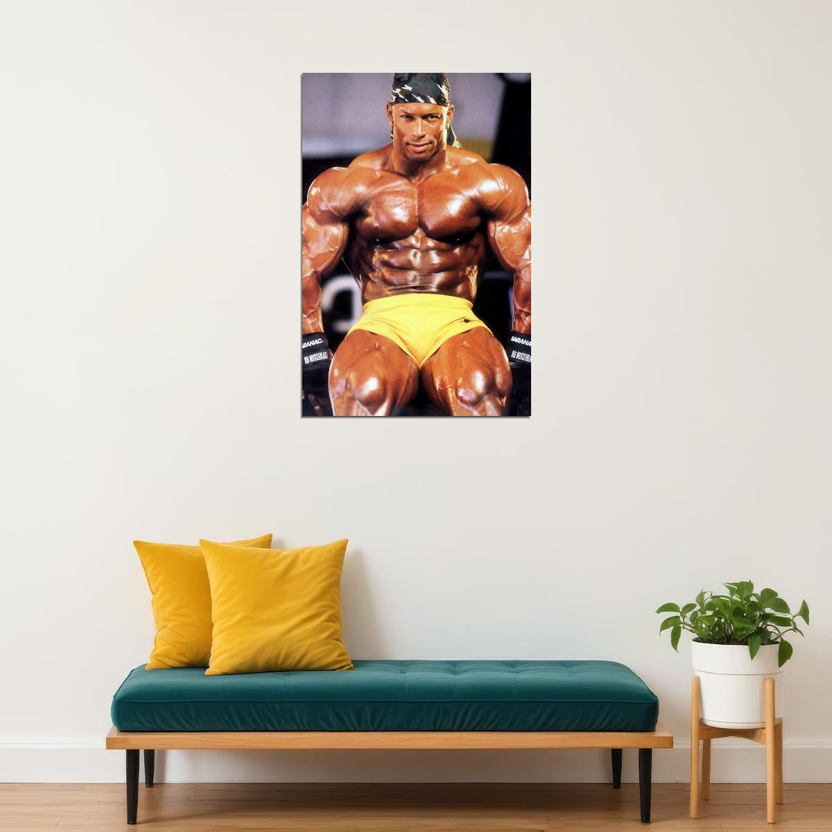 Shawn Ray Famous Oldschool Bodybuilder Poster Bodybuilding Workout HD Photo Print Motivational Gym Decor Athletes Icon Wall Art Weightlifting Artwork Gifts for Fitness Lovers - xonomax
