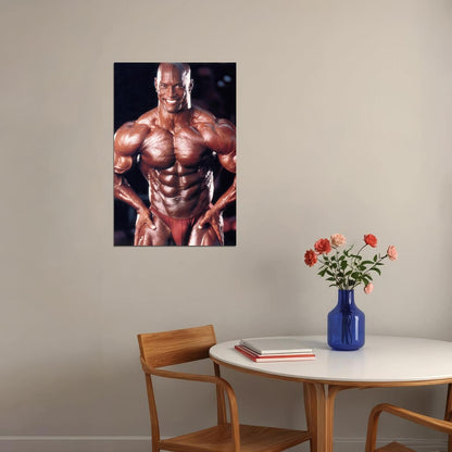 Shawn Ray Famous Oldschool Bodybuilder Poster Bodybuilding Workout HD Photo Print Inspirational Gym Decor Athletes Icon Wall Art Weightlifting Artwork Gifts for Fitness Lovers - xonomax