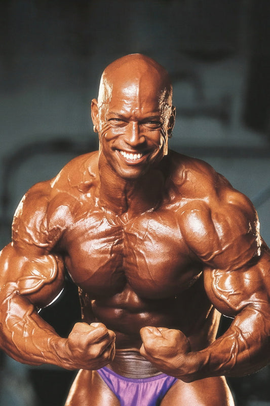 Shawn Ray Most Muscular Pose Famous Oldschool Bodybuilder Poster Bodybuilding Workout HD Photo Print Motivational Gym Decor Athletes Icon Wall Art Weightlifting Artwork - xonomax
