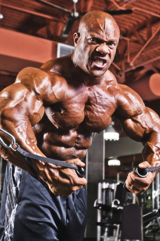 Phil Heath Most Muscular Pose Famous Bodybuilder Poster Bodybuilding Workout HD Photo Print Inspirational Gym Decor Athletes Icon Wall Art Weightlifting Artwork - xonomax