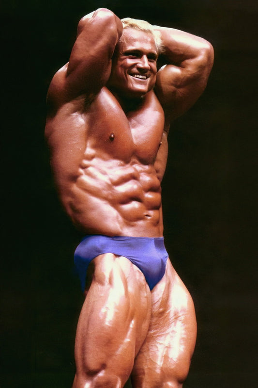 Tom Platz Abdominals and Thighs Pose Bodybuilder Poster Bodybuilding Workout HD Photo Print Motivational Gym Decor Athletes Icon Wall Art Weightlifting Artwork