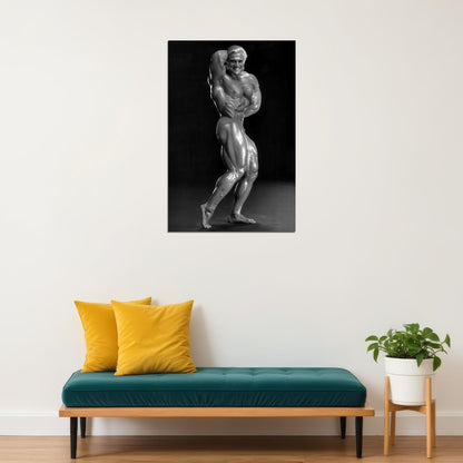 Tom Platz Black And White Bodybuilder Poster Bodybuilding Workout HD Photo Print Inspirational Gym Decor Athletes Icon Wall Art Weightlifting Artwork Gifts for Fitness Lovers