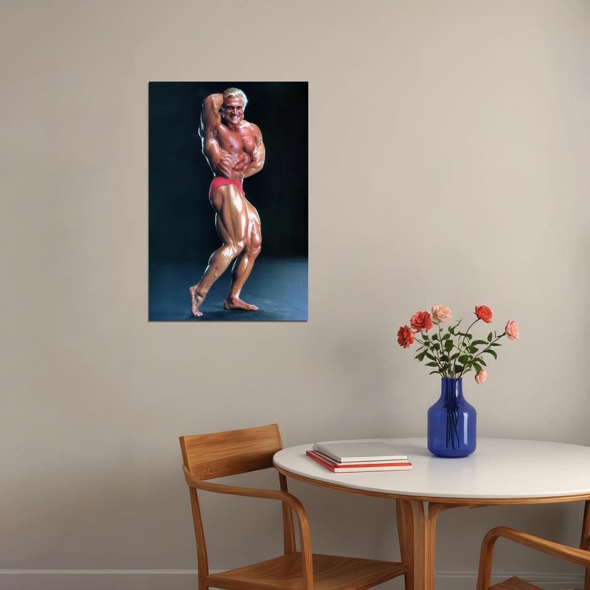 Tom Platz Bodybuilder Poster Bodybuilding Workout HD Photo Print Inspirational Gym Decor Athletes Icon Wall Art Weightlifting Artwork Gifts for Fitness Lovers