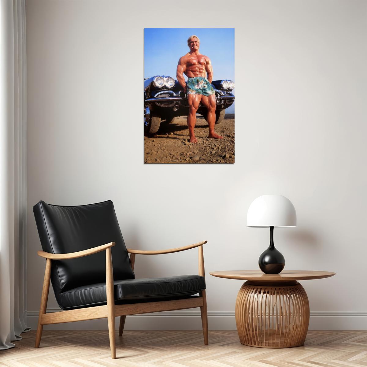 Tom Platz Bodybuilder Poster Bodybuilding Workout HD Photo Print Motivational Gym Decor Athletes Icon Wall Art Weightlifting Artwork Gifts for Fitness Lovers