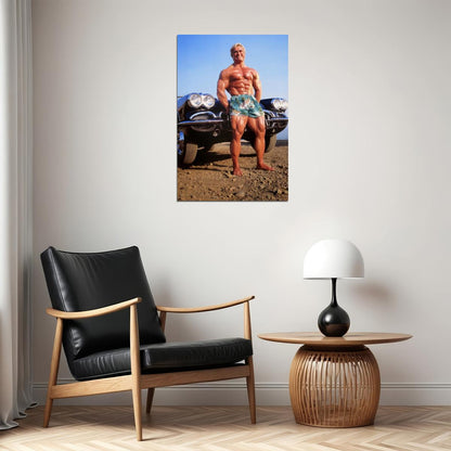 Tom Platz Bodybuilder Poster Bodybuilding Workout HD Photo Print Motivational Gym Decor Athletes Icon Wall Art Weightlifting Artwork Gifts for Fitness Lovers