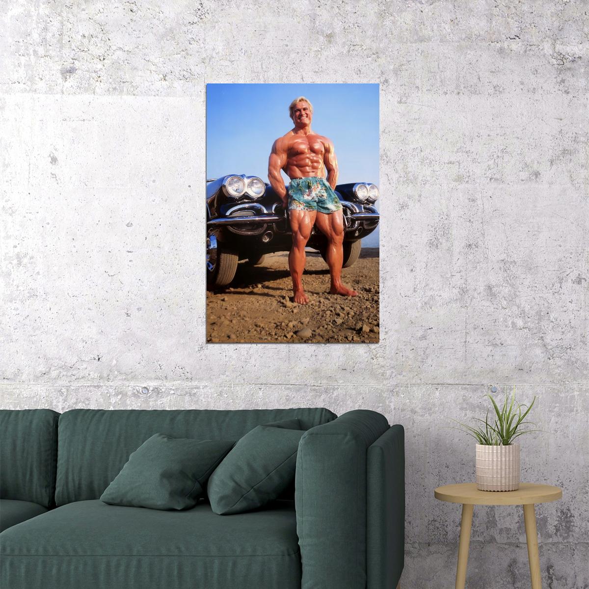 Tom Platz Bodybuilder Poster Bodybuilding Workout HD Photo Print Motivational Gym Decor Athletes Icon Wall Art Weightlifting Artwork Gifts for Fitness Lovers