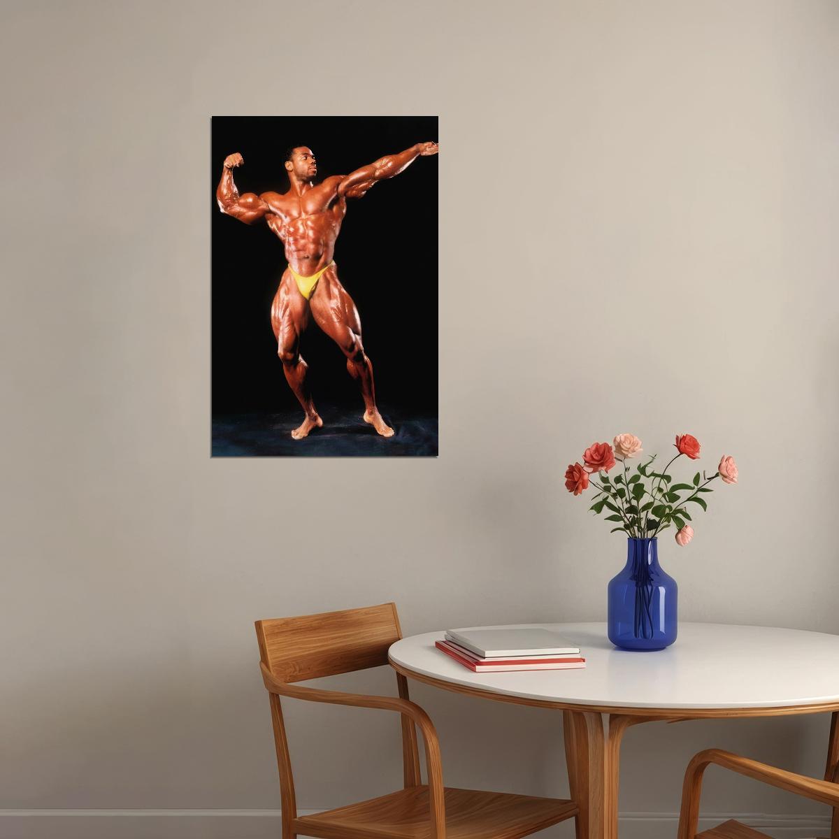 Flex Wheeler Bodybuilder Poster Bodybuilding Workout HD Photo Print Inspirational Gym Decor Athletes Icon Wall Art Weightlifting Artwork Gifts for Fitness Lovers - xonomax