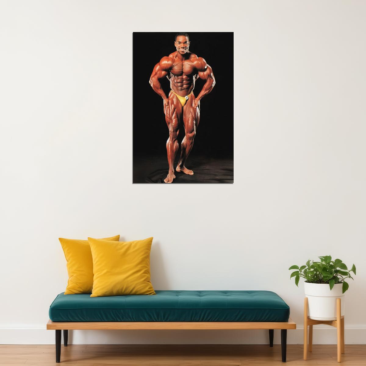 Flex Wheeler Bodybuilder Poster Bodybuilding Workout HD Photo Print Motivational Gym Decor Athletes Icon Wall Art Weightlifting Artwork Gifts for Fitness Lovers - xonomax
