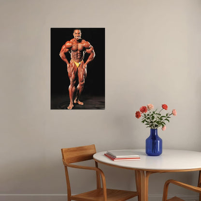 Flex Wheeler Bodybuilder Poster Bodybuilding Workout HD Photo Print Motivational Gym Decor Athletes Icon Wall Art Weightlifting Artwork Gifts for Fitness Lovers - xonomax