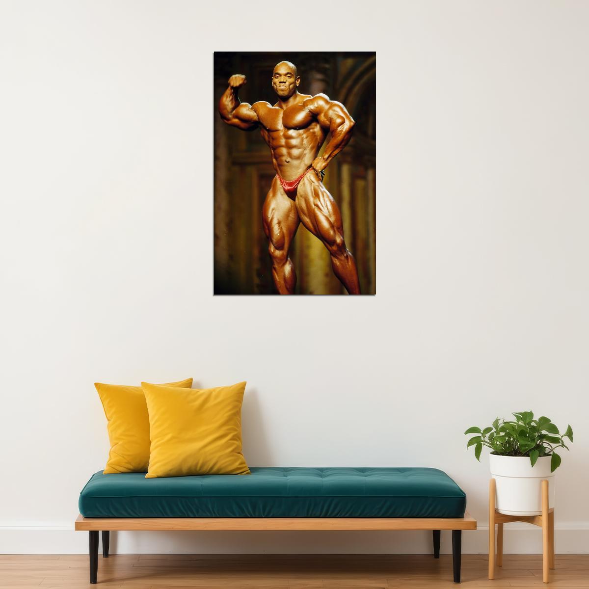 Flex Wheeler Bodybuilder Poster Bodybuilding Workout HD Photo Print Inspirational Gym Decor Athletes Icon Wall Art Weightlifting Artwork Gifts for Fitness Lovers - xonomax