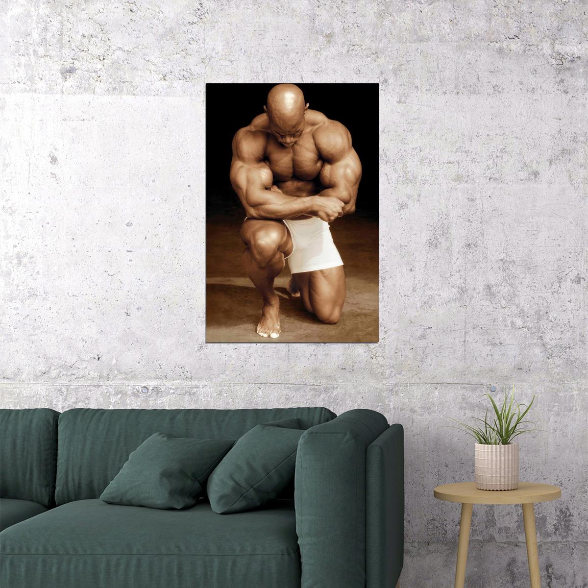 Flex Wheeler Bodybuilder Poster Bodybuilding Workout HD Photo Print Motivational Gym Decor Athletes Icon Wall Art Weightlifting Artwork Gifts for Fitness Lovers - xonomax