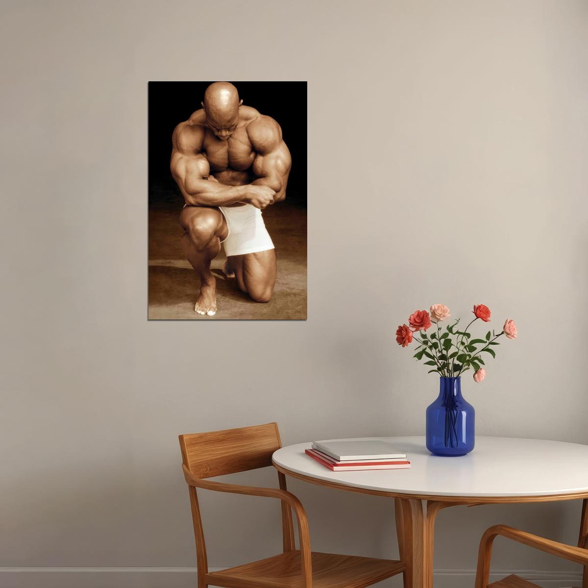 Flex Wheeler Bodybuilder Poster Bodybuilding Workout HD Photo Print Motivational Gym Decor Athletes Icon Wall Art Weightlifting Artwork Gifts for Fitness Lovers - xonomax
