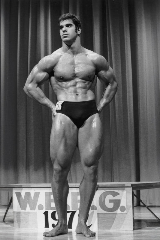 Lou Ferrigno Black And White Famous Oldschool Bodybuilder Poster Bodybuilding Workout HD Photo Print Inspirational Gym Decor Athletes Icon Wall Art Weightlifting Artwork - xonomax