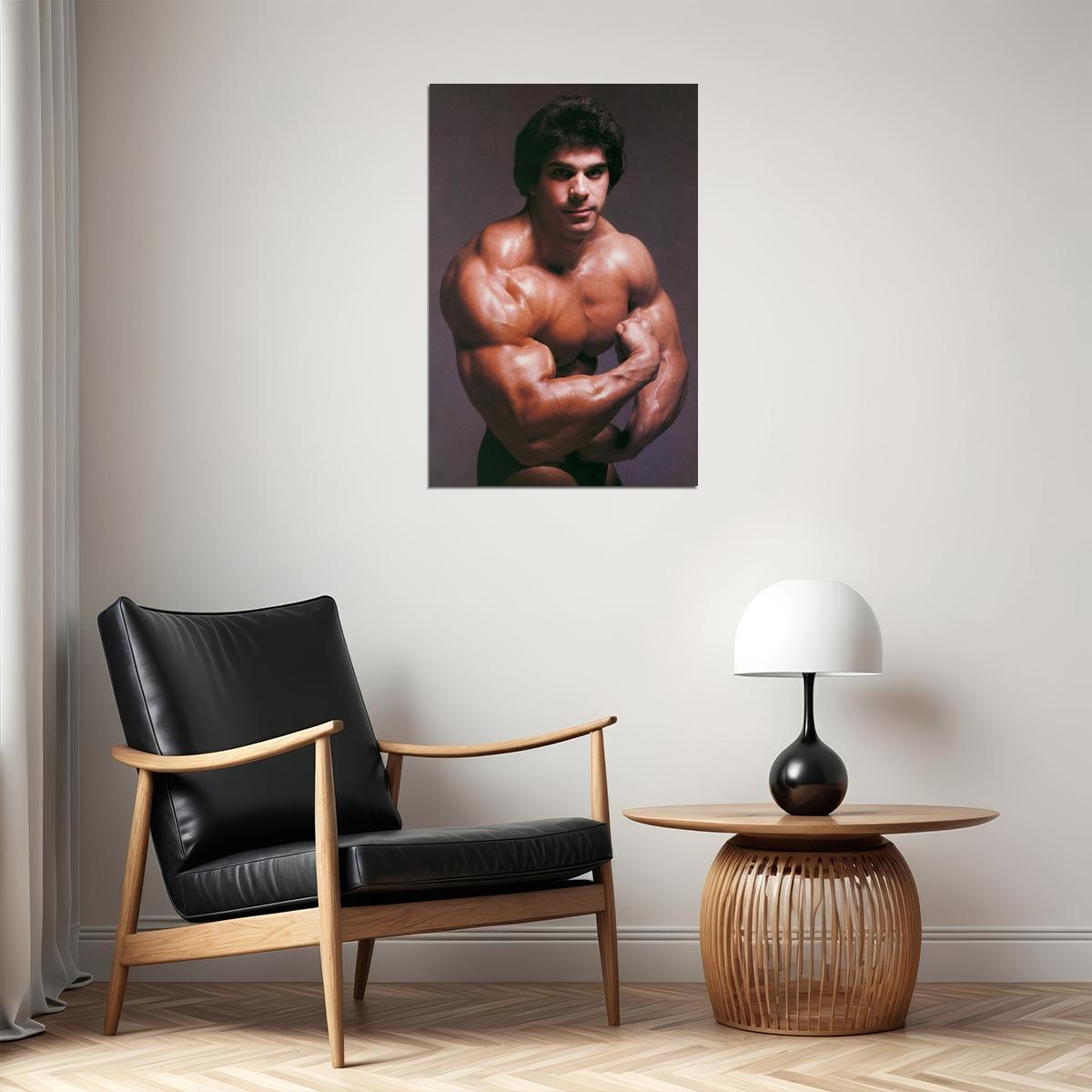 Lou Ferrigno Famous Oldschool Bodybuilder Poster Bodybuilding Workout HD Photo Print Motivational Gym Decor Athletes Icon Wall Art Weightlifting Artwork Gifts for Fitness Lovers - xonomax