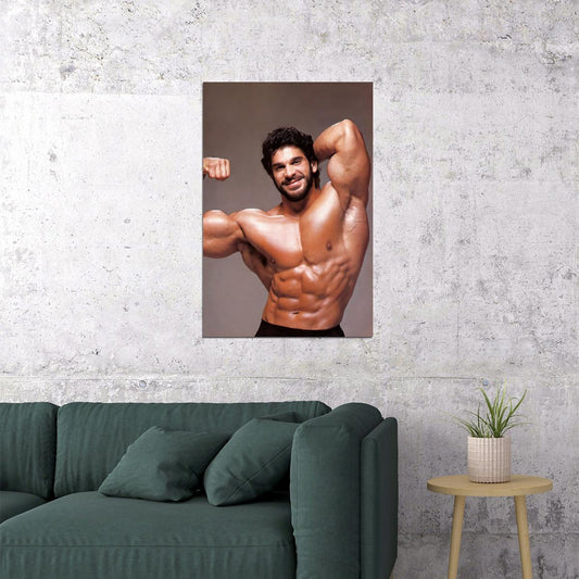 Lou Ferrigno Famous Oldschool Bodybuilder Poster Bodybuilding Workout HD Photo Print Inspirational Gym Decor Athletes Icon Wall Art Weightlifting Artwork Gifts for Fitness Lovers - xonomax