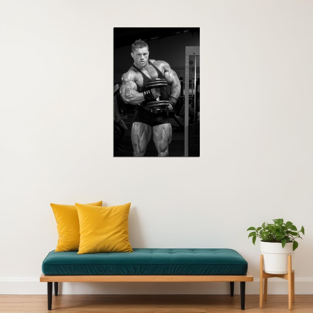 Flex Lewis Black And White Bodybuilder Poster Bodybuilding Workout HD Photo Print Inspirational Gym Decor Athletes Icon Wall Art Weightlifting Artwork Gifts for Fitness Lovers - xonomax