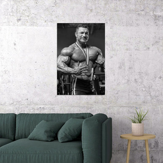 Flex Lewis Black And White Bodybuilder Poster Bodybuilding Workout HD Photo Print Inspirational Gym Decor Athletes Icon Wall Art Weightlifting Artwork Gifts for Fitness Lovers - xonomax