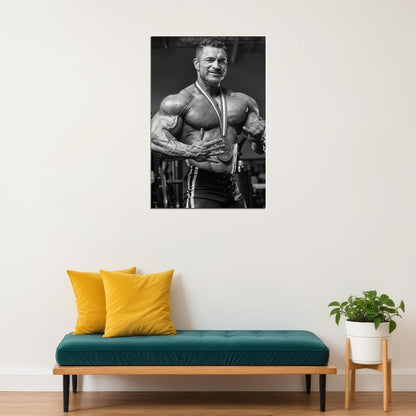 Flex Lewis Black And White Bodybuilder Poster Bodybuilding Workout HD Photo Print Inspirational Gym Decor Athletes Icon Wall Art Weightlifting Artwork Gifts for Fitness Lovers - xonomax