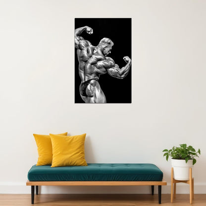 Dennis Wolf Black And White Bodybuilder Poster Bodybuilding Workout HD Photo Print Inspirational Gym Decor Athletes Icon Wall Art Weightlifting Artwork Gifts for Fitness Lovers - xonomax