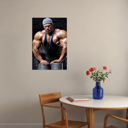 Dennis Wolf Bodybuilder Poster Bodybuilding Workout HD Photo Print Motivational Gym Decor Athletes Icon Wall Art Weightlifting Artwork Gifts for Fitness Lovers - xonomax