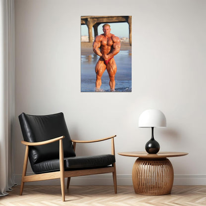 Dennis Wolf Most Muscular Pose Bodybuilder Poster Bodybuilding Workout HD Photo Print Motivational Gym Decor Athletes Icon Wall Art Weightlifting Artwork Gifts for Fitness Lovers - xonomax