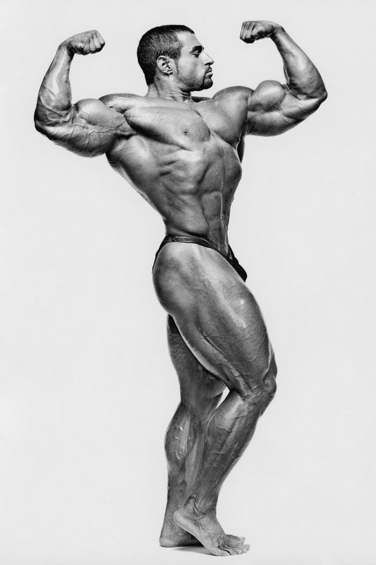 Mark Alvisi Black And White Bodybuilder Poster Bodybuilding Workout HD Photo Print Inspirational Gym Decor Athletes Icon Wall Art Weightlifting Artwork Gifts for Fitness Lovers - xonomax