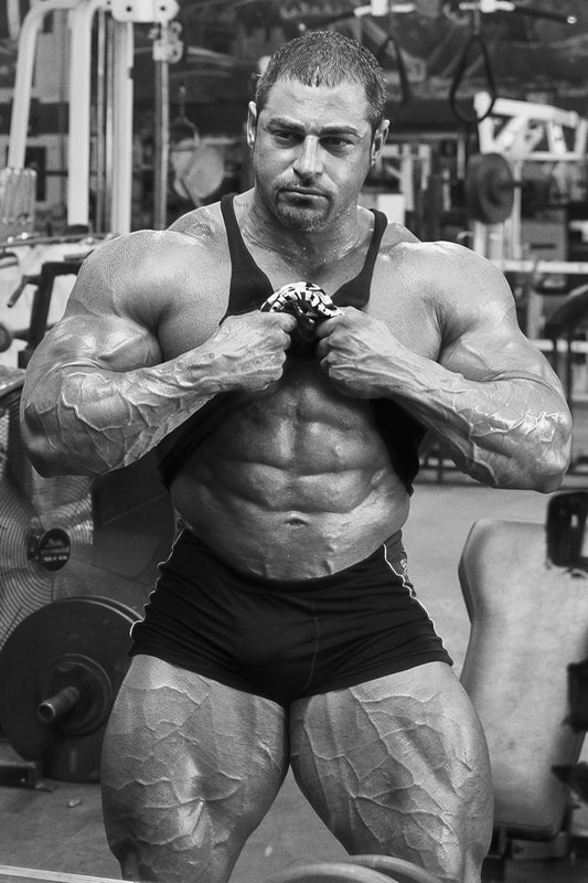 Mark Alvisi Black And White Bodybuilder Poster Bodybuilding Workout HD Photo Print Motivational Gym Decor Athletes Icon Wall Art Weightlifting Artwork Gifts for Fitness Lovers - xonomax