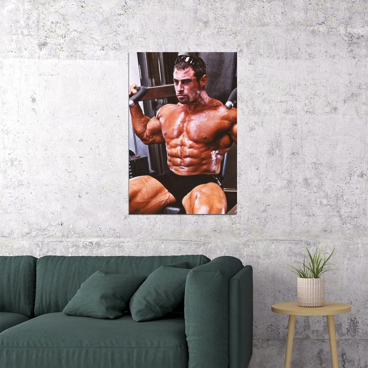 Mark Alvisi Bodybuilder Poster Bodybuilding Workout HD Photo Print Inspirational Gym Decor Athletes Icon Wall Art Weightlifting Artwork Gifts for Fitness Lovers - xonomax
