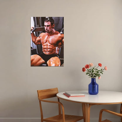 Mark Alvisi Bodybuilder Poster Bodybuilding Workout HD Photo Print Inspirational Gym Decor Athletes Icon Wall Art Weightlifting Artwork Gifts for Fitness Lovers - xonomax