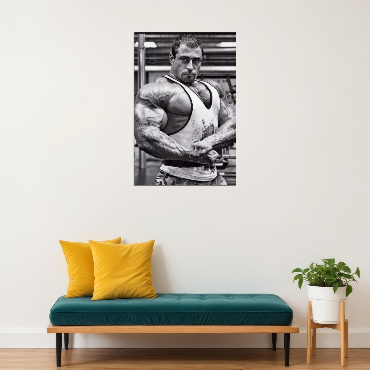 Mark Alvisi Side Chest Pose Bodybuilder Poster Bodybuilding Workout HD Photo Print Motivational Gym Decor Athletes Icon Wall Art Weightlifting Artwork Gifts for Fitness Lovers - xonomax