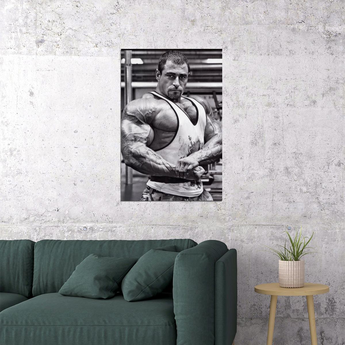 Mark Alvisi Side Chest Pose Bodybuilder Poster Bodybuilding Workout HD Photo Print Motivational Gym Decor Athletes Icon Wall Art Weightlifting Artwork Gifts for Fitness Lovers - xonomax