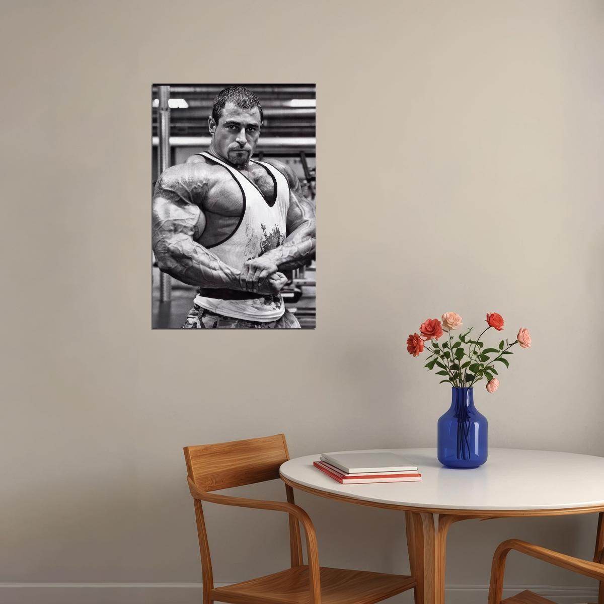 Mark Alvisi Side Chest Pose Bodybuilder Poster Bodybuilding Workout HD Photo Print Motivational Gym Decor Athletes Icon Wall Art Weightlifting Artwork Gifts for Fitness Lovers - xonomax