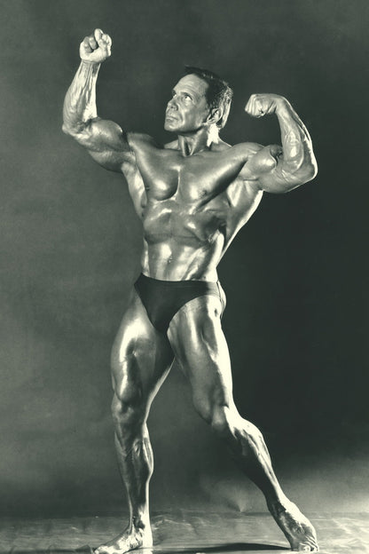 Bill Pearl Black And White Famous Oldschool Bodybuilder Poster Bodybuilding Workout HD Photo Print Inspirational Gym Decor Athletes Icon Wall Art Weightlifting Artwork - xonomax
