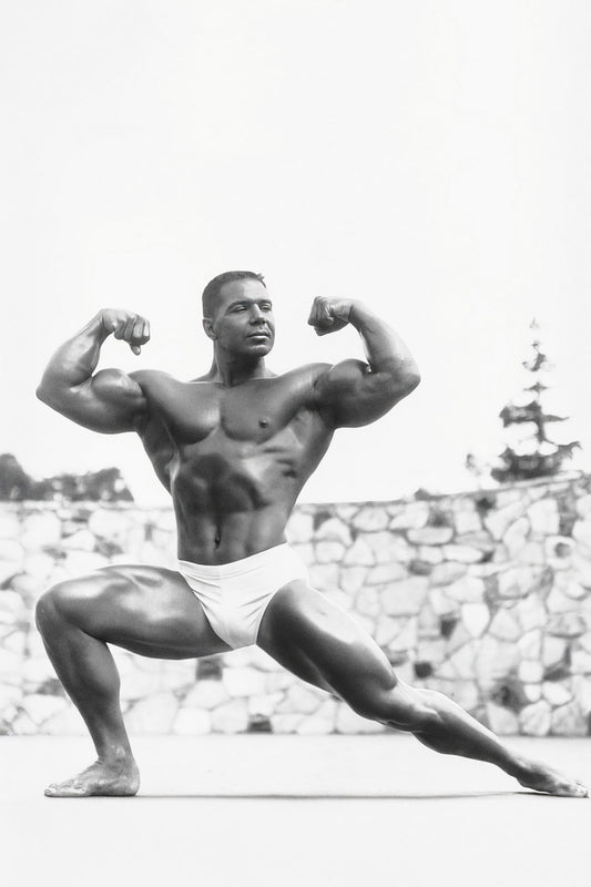 Bill Pearl Black And White Famous Oldschool Bodybuilder Poster Bodybuilding Workout HD Photo Print Inspirational Gym Decor Athletes Icon Wall Art Weightlifting Artwork - xonomax