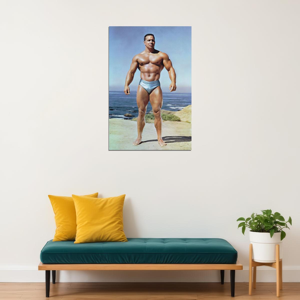 Bill Pearl Famous Oldschool Bodybuilder Poster Bodybuilding Workout HD Photo Print Motivational Gym Decor Athletes Icon Wall Art Weightlifting Artwork Gifts for Fitness Lovers - xonomax