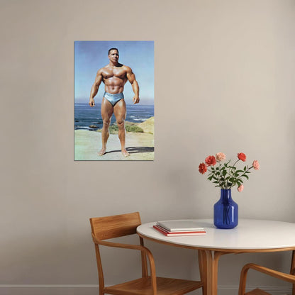 Bill Pearl Famous Oldschool Bodybuilder Poster Bodybuilding Workout HD Photo Print Motivational Gym Decor Athletes Icon Wall Art Weightlifting Artwork Gifts for Fitness Lovers - xonomax