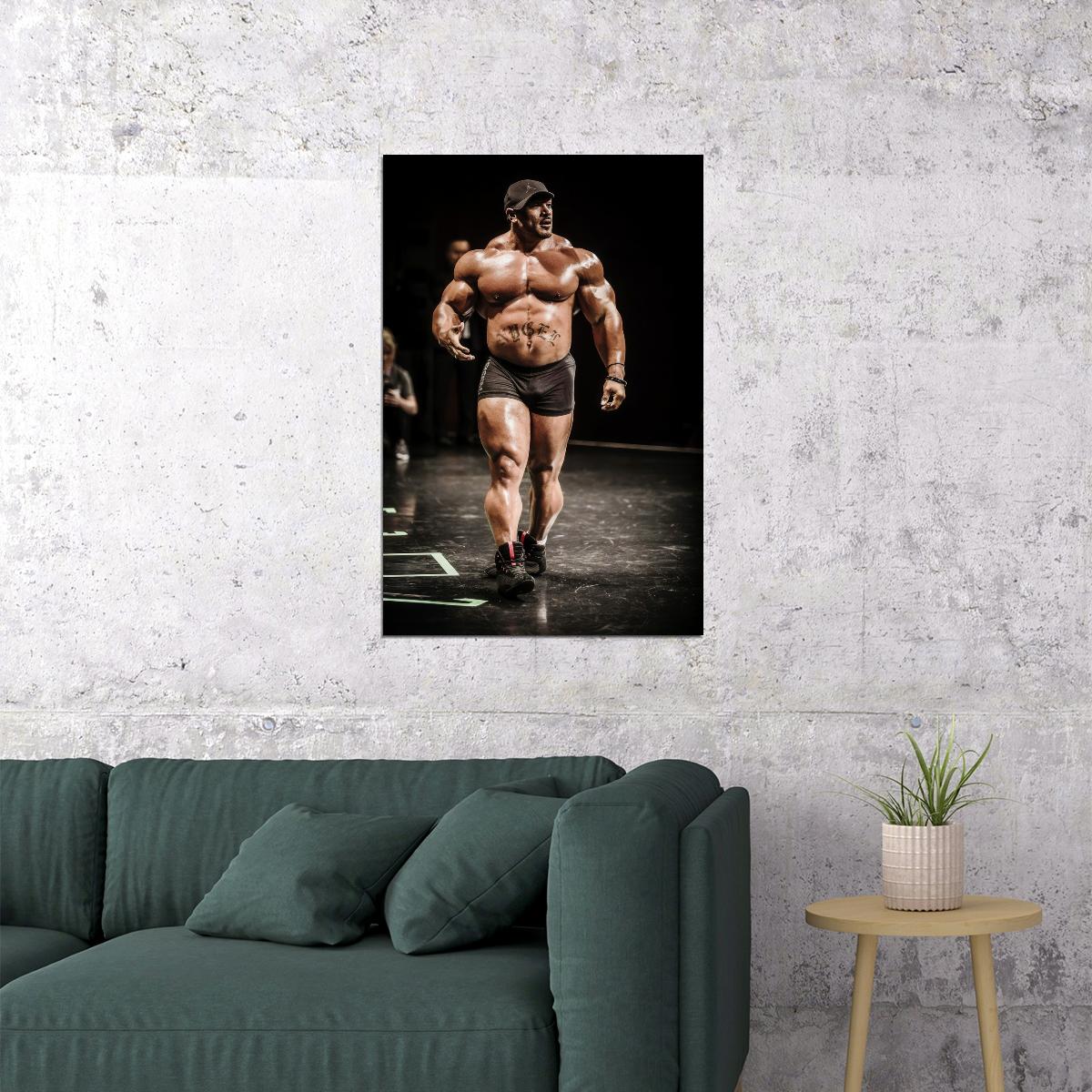 Roelly Winklaar Bodybuilder Poster Bodybuilding Workout HD Photo Print Motivational Gym Decor Athletes Icon Wall Art Weightlifting Artwork Gifts for Fitness Lovers