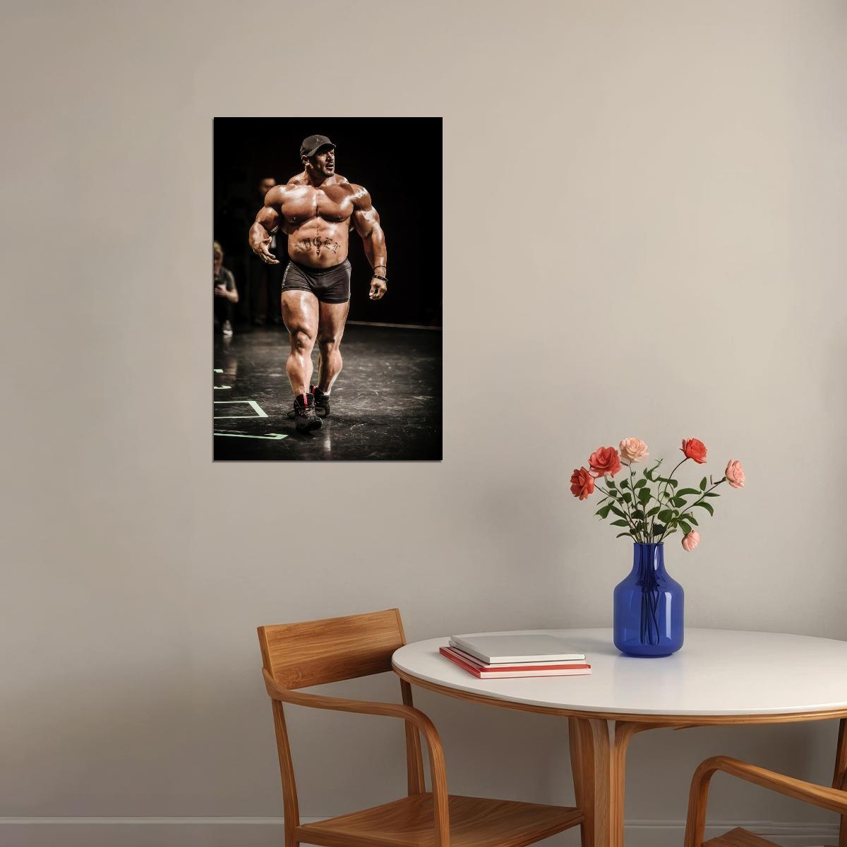 Roelly Winklaar Bodybuilder Poster Bodybuilding Workout HD Photo Print Motivational Gym Decor Athletes Icon Wall Art Weightlifting Artwork Gifts for Fitness Lovers