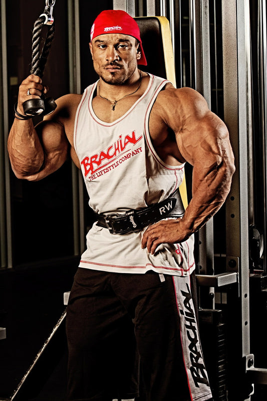 Roelly Winklaar Gum Shot Bodybuilder Poster Bodybuilding Workout HD Photo Print Inspirational Gym Decor Athletes Icon Wall Art Weightlifting Artwork Gifts for Fitness Lovers