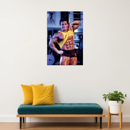 Rich Gaspari Famous Oldschool Bodybuilder Poster Bodybuilding Workout HD Photo Print Inspirational Gym Decor Athletes Icon Wall Art Weightlifting Artwork Gifts for Fitness Lovers - xonomax