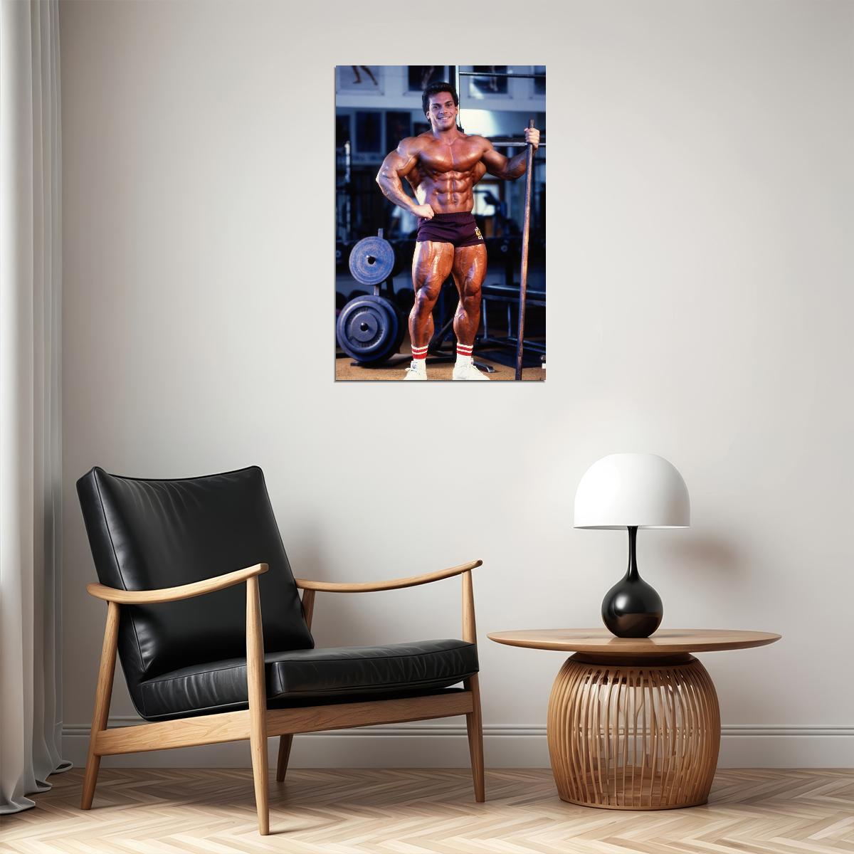 Rich Gaspari Famous Oldschool Bodybuilder Poster Bodybuilding Workout HD Photo Print Motivational Gym Decor Athletes Icon Wall Art Weightlifting Artwork Gifts for Fitness Lovers - xonomax
