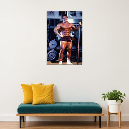 Rich Gaspari Famous Oldschool Bodybuilder Poster Bodybuilding Workout HD Photo Print Motivational Gym Decor Athletes Icon Wall Art Weightlifting Artwork Gifts for Fitness Lovers - xonomax