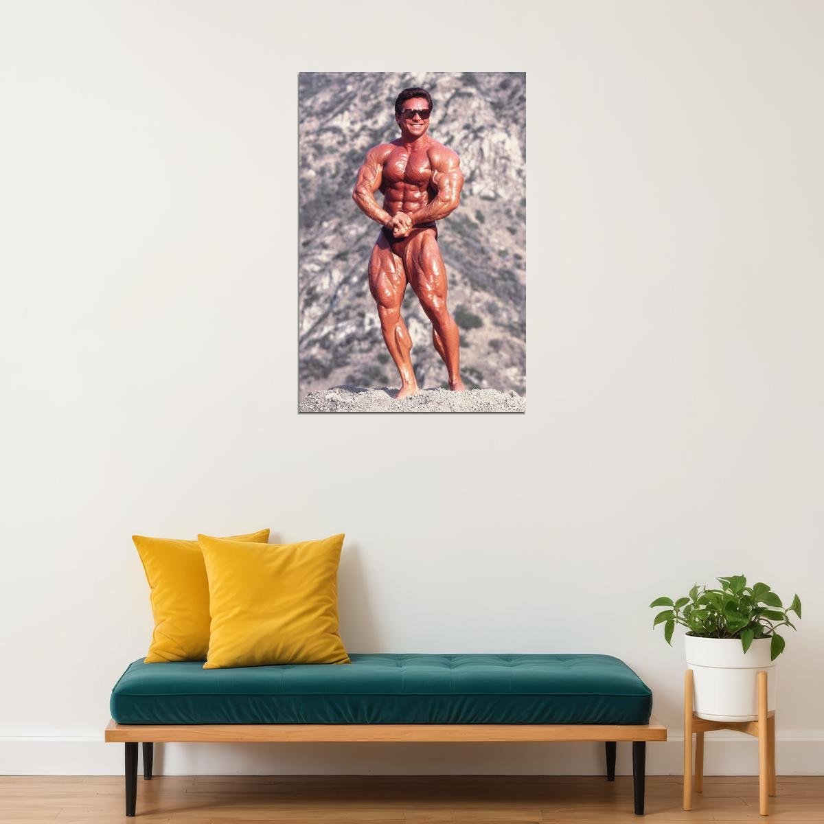 Rich Gaspari Famous Oldschool Bodybuilder Poster Bodybuilding Workout HD Photo Print Inspirational Gym Decor Athletes Icon Wall Art Weightlifting Artwork Gifts for Fitness Lovers - xonomax