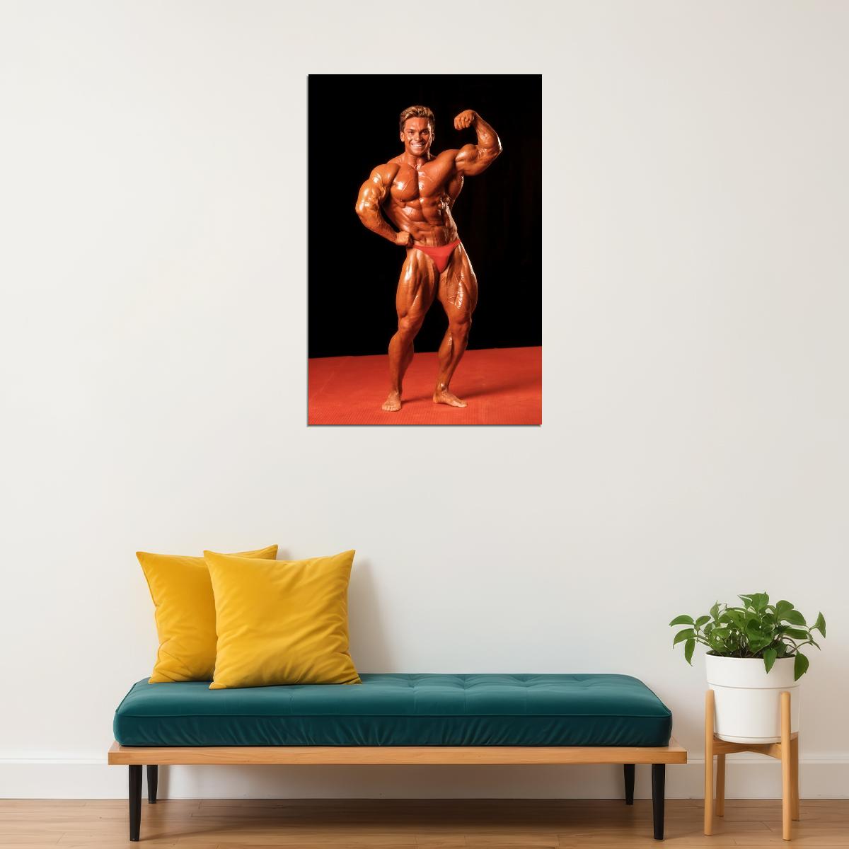 Rich Gaspari Famous Oldschool Bodybuilder Poster Bodybuilding Workout HD Photo Print Motivational Gym Decor Athletes Icon Wall Art Weightlifting Artwork Gifts for Fitness Lovers - xonomax