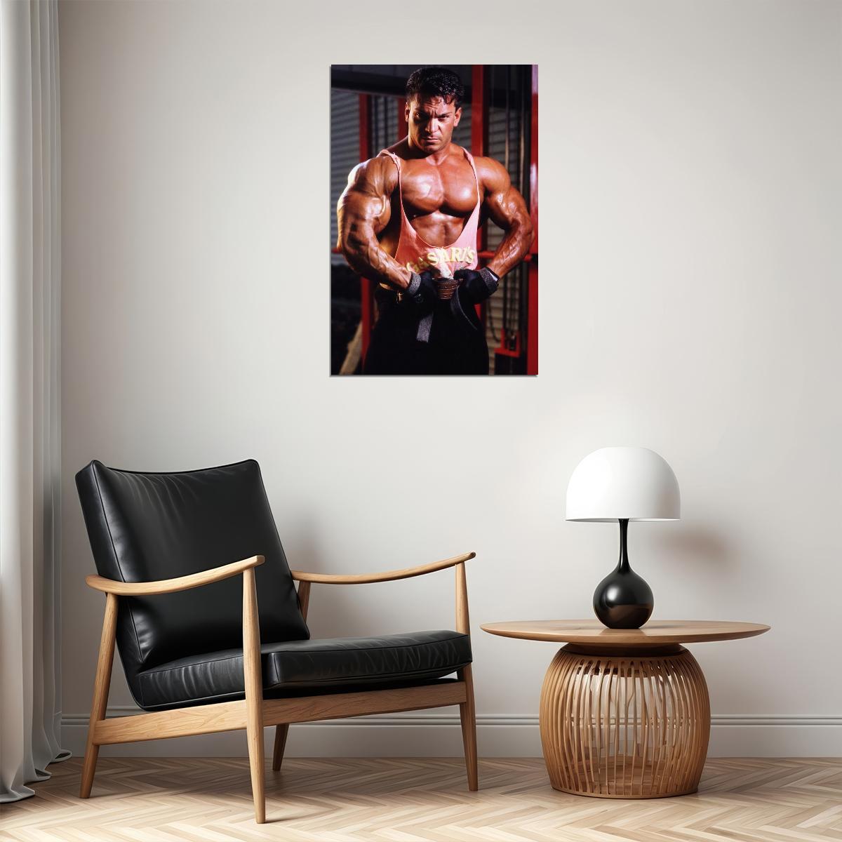 Rich Gaspari Gym Shot Famous Oldschool Bodybuilder Poster Bodybuilding Workout HD Photo Print Inspirational Gym Decor Athletes Icon Wall Art Weightlifting Artwork - xonomax