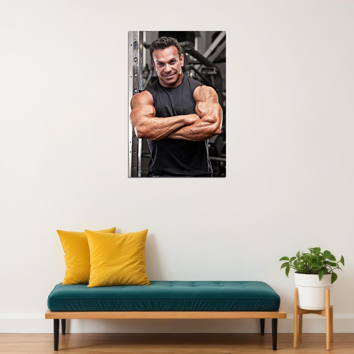 Rich Gaspari Modern Portrait Famous Oldschool Bodybuilder Poster Gym Shot Bodybuilding Workout HD Photo Print Motivational Gym Decor Athletes Icon Wall Art Weightlifting Artwork - xonomax