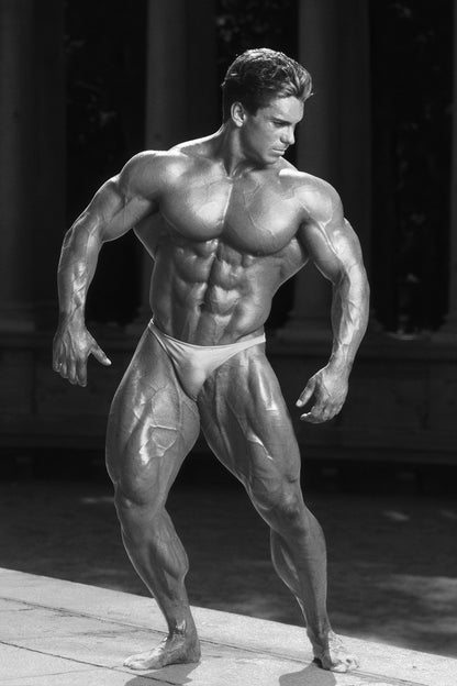 Rich Gaspari Posing Black And White Famous Oldschool Bodybuilder Poster Bodybuilding Workout HD Photo Print Inspirational Gym Decor Athletes Icon Wall Art Weightlifting Artwork - xonomax