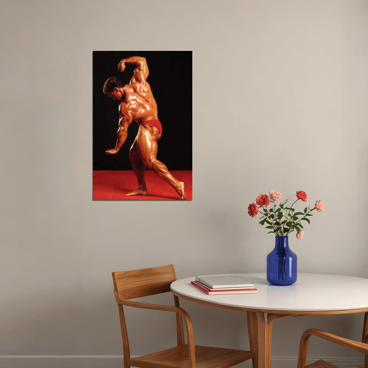 Rich Gaspari Posing Famous Oldschool Bodybuilder Poster Bodybuilding Workout HD Photo Print Inspirational Gym Decor Athletes Icon Wall Art Weightlifting Artwork - xonomax