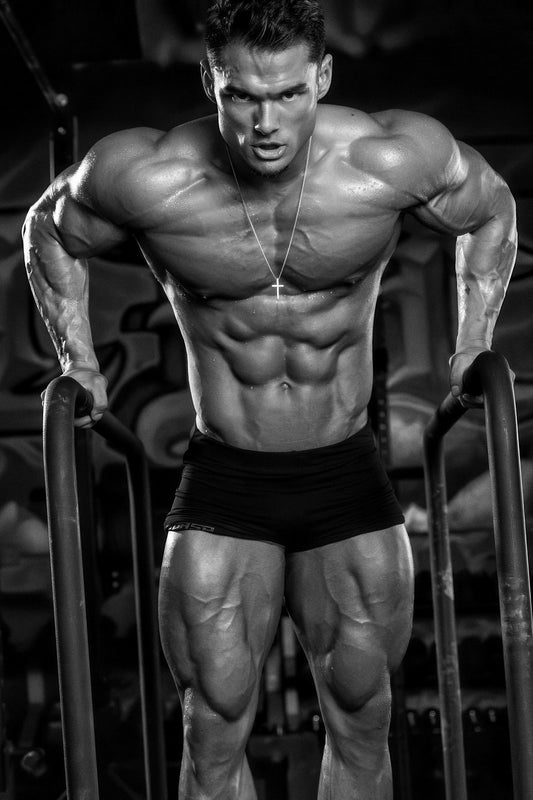 Jeremy Buendia Black And White Gym Shot Bodybuilder Poster Bodybuilding Workout HD Photo Print Inspirational Gym Decor Athletes Icon Wall Art Weightlifting Artwork