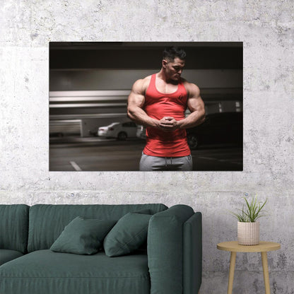 Jeremy Buendia Bodybuilder Poster Bodybuilding Workout HD Photo Print Inspirational Gym Decor Athletes Icon Wall Art Weightlifting Artwork Gifts for Fitness Lovers